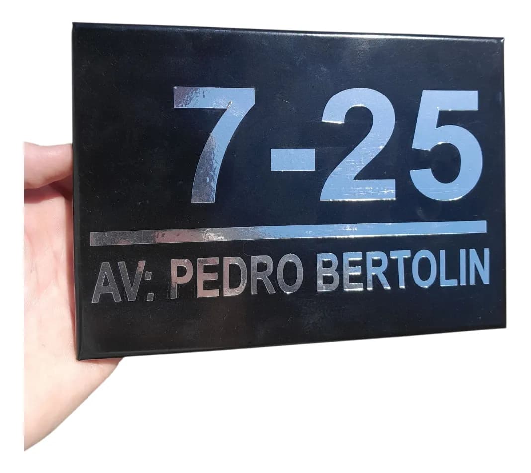 Placa Residencial 15x10 e 30x20 Personalizada