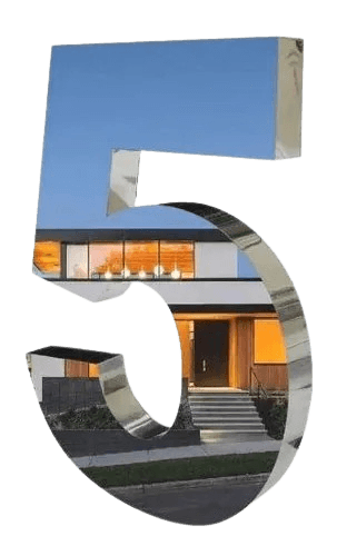 HD Inox Número Residencial 20cm Espelhado - Foto 2