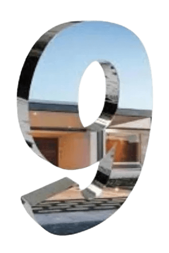 HD Inox Número Residencial 20cm Espelhado - Foto 3